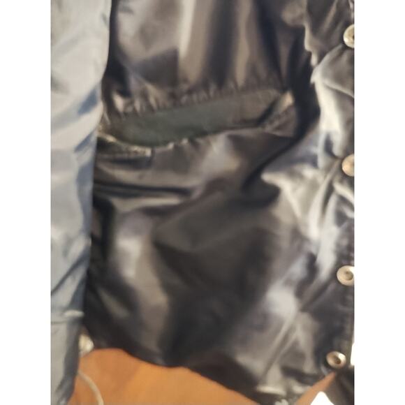 Wilson Leather Vest Mens Size Medium Motorcycle Snap Front Black Biker Lace Up - Picture 8 of 10